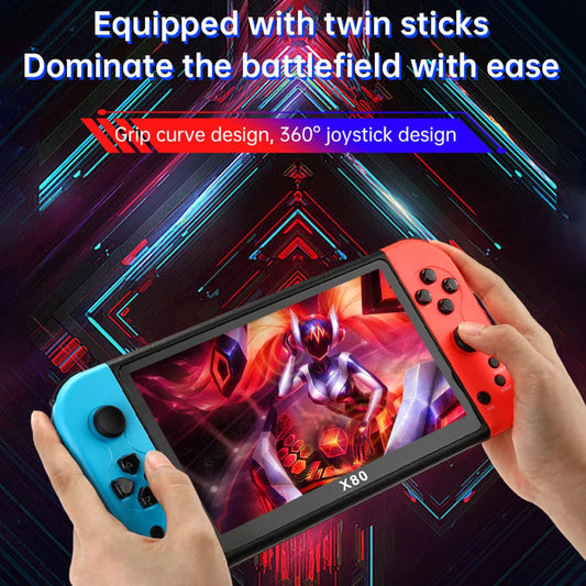 3Retro Video Game Console Player 20000+Games 7inch TFT Screen Portable Handheld Video Game Wireless Game Machine for Boys Girls Utoper