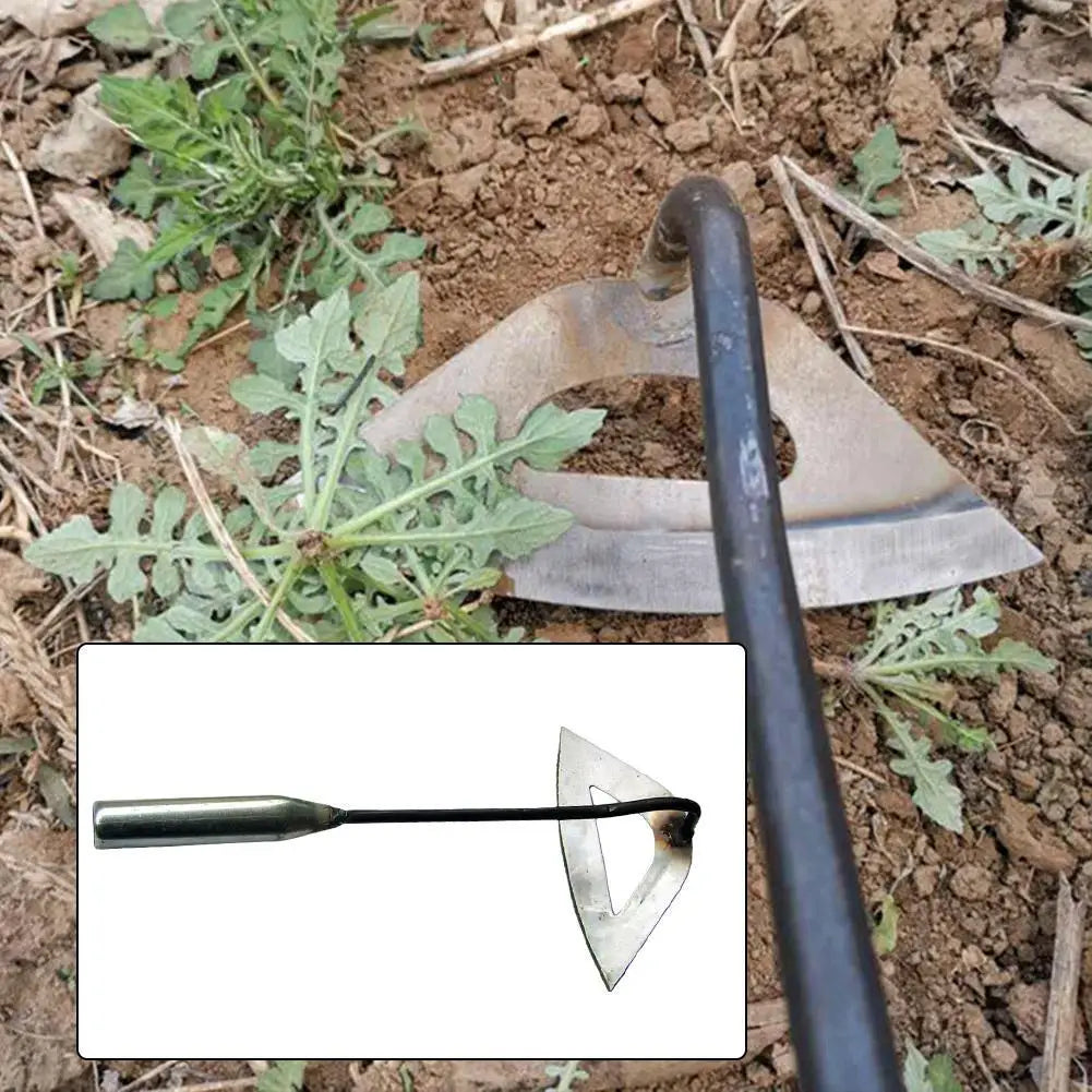 Steel Hardened Hollow Hoe Handheld Weeding Rake Planting Vegetable Farm Garden Tools Agriculture Tool Weeding Accessories