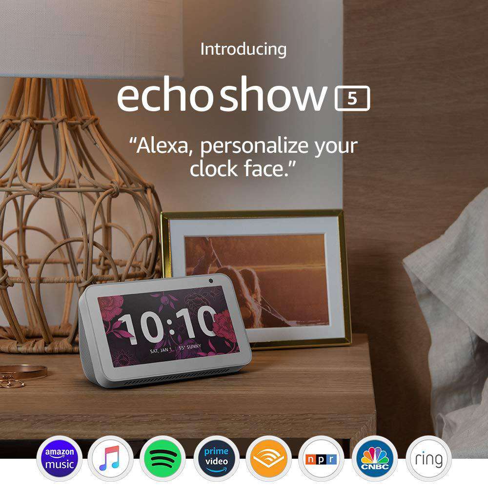 Echo Show 5 - Compact smart display with Alexa - Sandstone - Utoper