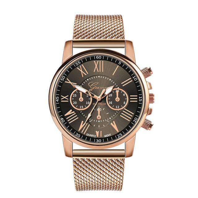 Black Hot Selling GENEVA Women's Casual Silicone Strap Quartz Watch Top Brand Girls Bracelet Clock WristWatch Women Relogio Feminino F Utoper