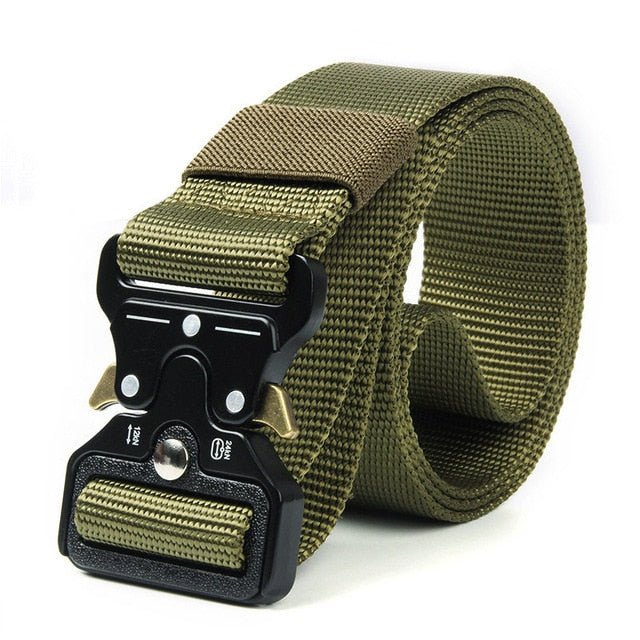 KK-Metal-alloy-green-45to47inch 测试Men's Belt Army Outdoor Hunting Tactical Multi Function Combat Survival High Quality Marine Corps Canvas For Nylon Male Luxury Utoper