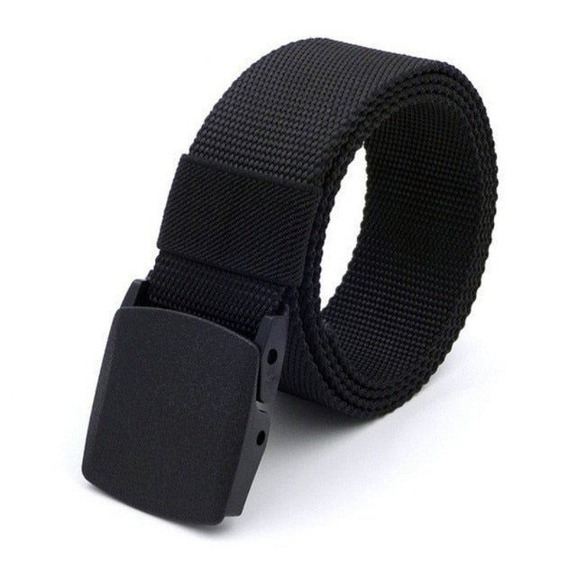 PLM-black-45to47inch 测试Men's Belt Army Outdoor Hunting Tactical Multi Function Combat Survival High Quality Marine Corps Canvas For Nylon Male Luxury Utoper