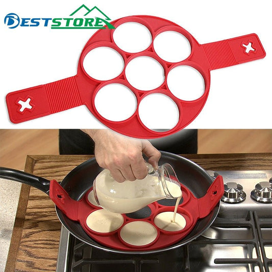 Pancake Maker Egg Ring Maker Nonstick Easy Fantastic Egg Omelette Mold Kitchen Gadgets Cooking Tools Silicone Utoper