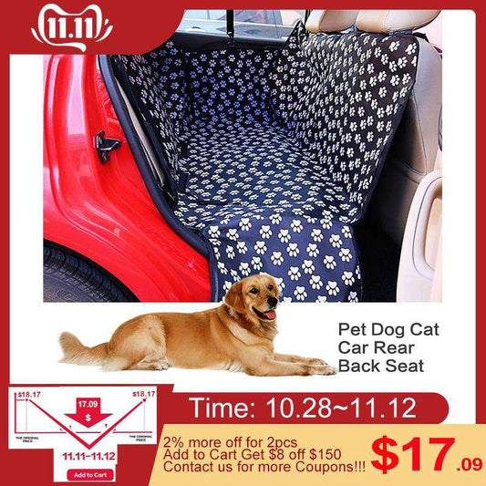 Pet carriers Oxford Fabric Car Pet Seat Cover Dog Car Back Seat Carrier Waterproof Pet Hammock Cushion Protector Dropshipping Utoper