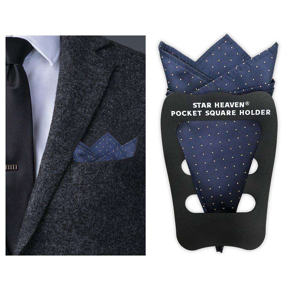 Pocket Squares Holder For Men, Best Accessories for Suits, Tuxedos,Vests and Dinner Jackets, 1Pack Assorted. Star Heaven
