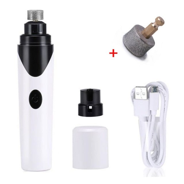 Grinder-Head-Set-M-Poland Rechargeable Nails Dog Cat Care Grooming USB Electric Pet Dog Nail Grinder Trimmer Clipper Pets Paws Nail Cutter Utoper