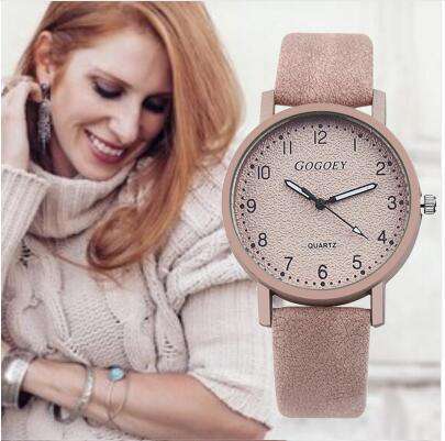 Retro Design Women Watches Leather Band Quartz Wrist Watch Top Brand Luxury Fashion Clock Saat Drop Shipping montre femme Utoper
