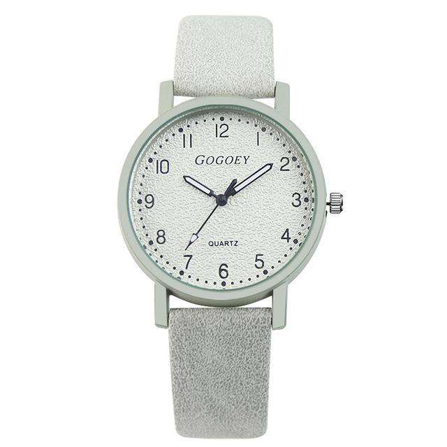 white Retro Design Women Watches Leather Band Quartz Wrist Watch Top Brand Luxury Fashion Clock Saat Drop Shipping montre femme Utoper