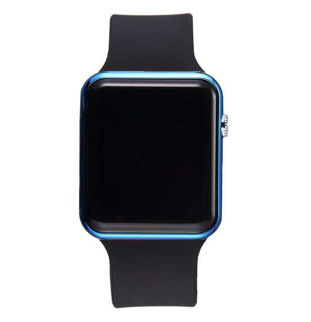 Black-Blue Sport LED Watches Unisex Men Digital Clock Man Army Military Silicone Women Wrist Watch Clock Hodinky Ceasuri Relogio Masculino Utoper