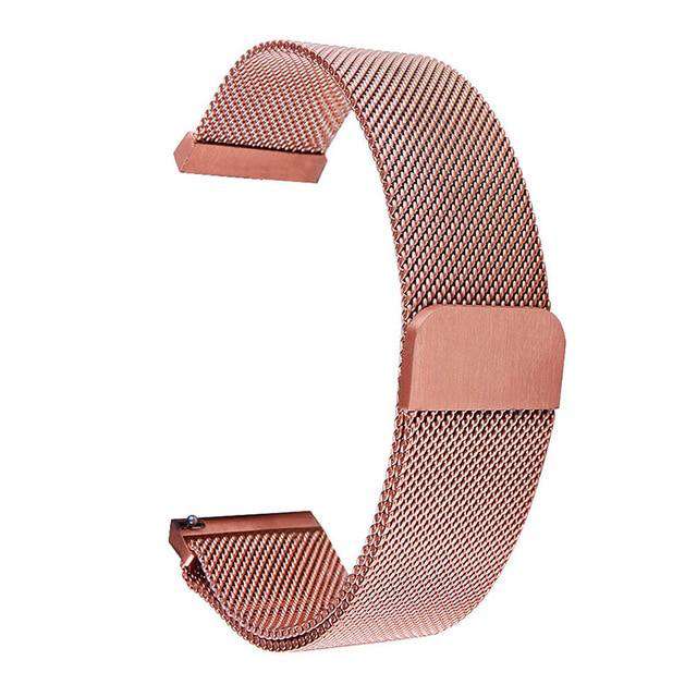 Rosegold-24mm UTHAI S09 Universal Milanese Watchband 14-24mm Silver Stainless Steel 20mm watch strap Replacement Bracelet 22mm watch band Utoper