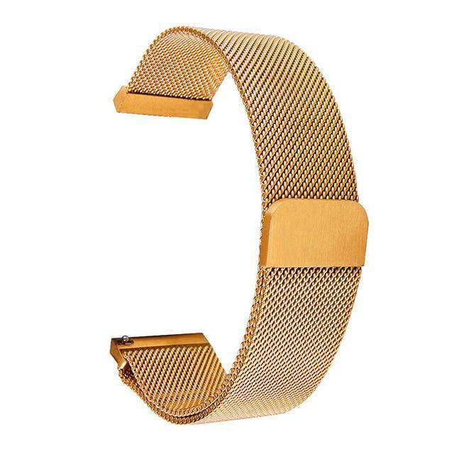 Gold-24mm UTHAI S09 Universal Milanese Watchband 14-24mm Silver Stainless Steel 20mm watch strap Replacement Bracelet 22mm watch band Utoper