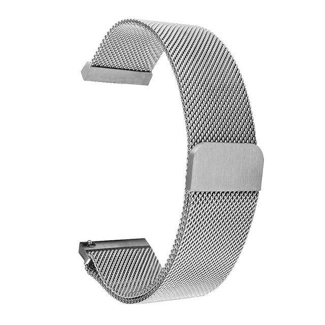Silver-24mm UTHAI S09 Universal Milanese Watchband 14-24mm Silver Stainless Steel 20mm watch strap Replacement Bracelet 22mm watch band Utoper