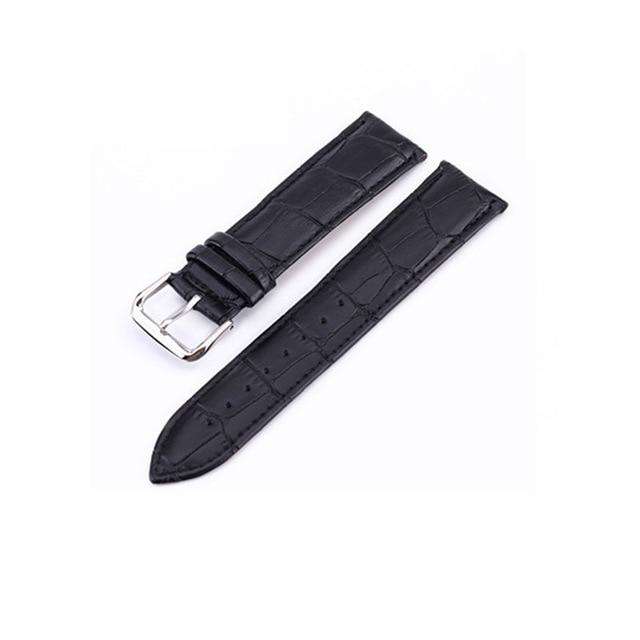 Black-black-line-24mm UTHAI Z08 Watch Band Genuine Leather Straps 10-24mm Watch Accessories High Quality Brown Colors Watchbands Utoper
