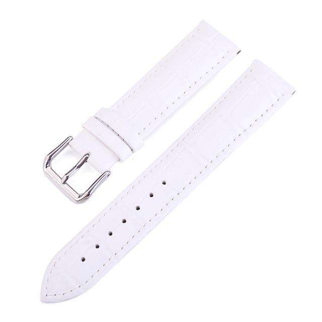 White-22mm UTHAI Z11 New Watch Bracelet Belt Woman Watchbands Genuine Leather Strap Watch Band 10-24mm Multicolor Watch Bands Utoper