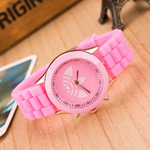 Pink Watches Men Women Ladies Quartz wristwatches black white Analog Ladies Wrist Watch Watches women clock drop ship Utoper