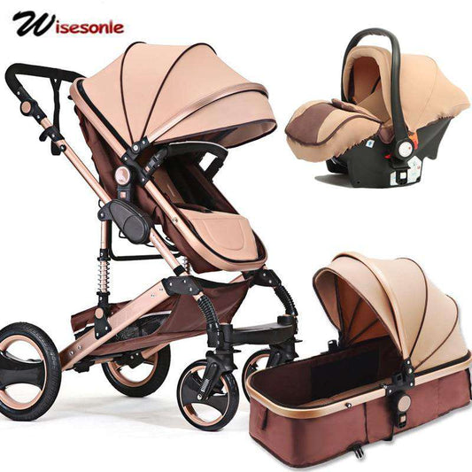 Wisesonle baby stroller 2 in 1 stroller lying or dampening folding light weight two-sided child four seasons Russia free shippin Utoper