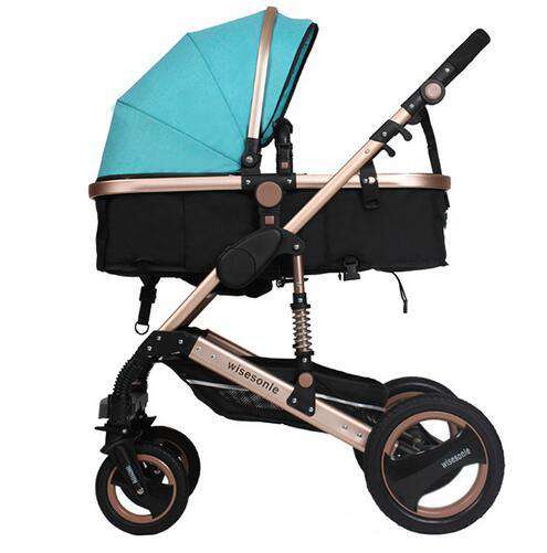Russian-Federation-flaxg-reen Wisesonle baby stroller 2 in 1 stroller lying or dampening folding light weight two-sided child four seasons Russia free shippin Utoper