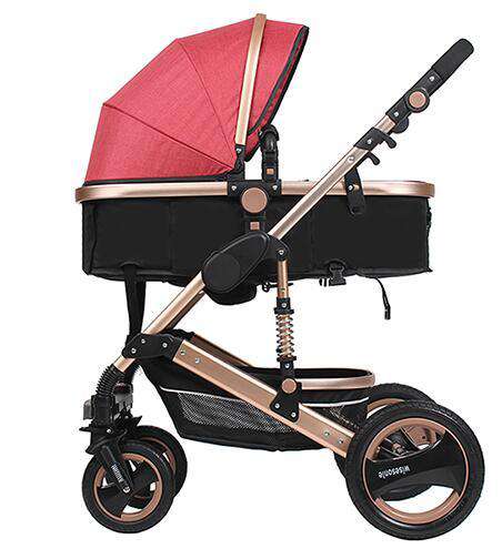 Russian-Federation-flaxg-red Wisesonle baby stroller 2 in 1 stroller lying or dampening folding light weight two-sided child four seasons Russia free shippin Utoper