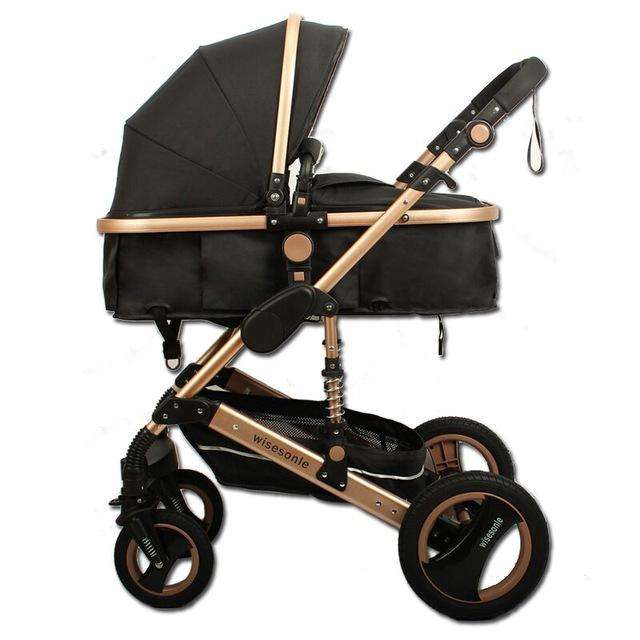 Russian-Federation-black Wisesonle baby stroller 2 in 1 stroller lying or dampening folding light weight two-sided child four seasons Russia free shippin Utoper