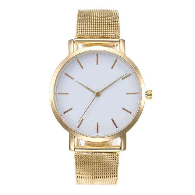 Gold Women's Watches Rose Gold Simple Fashion Women Wrist Watch Luxury Ladies Watch Women Bracelet Reloj Mujer Clock Relogio Feminino Utoper