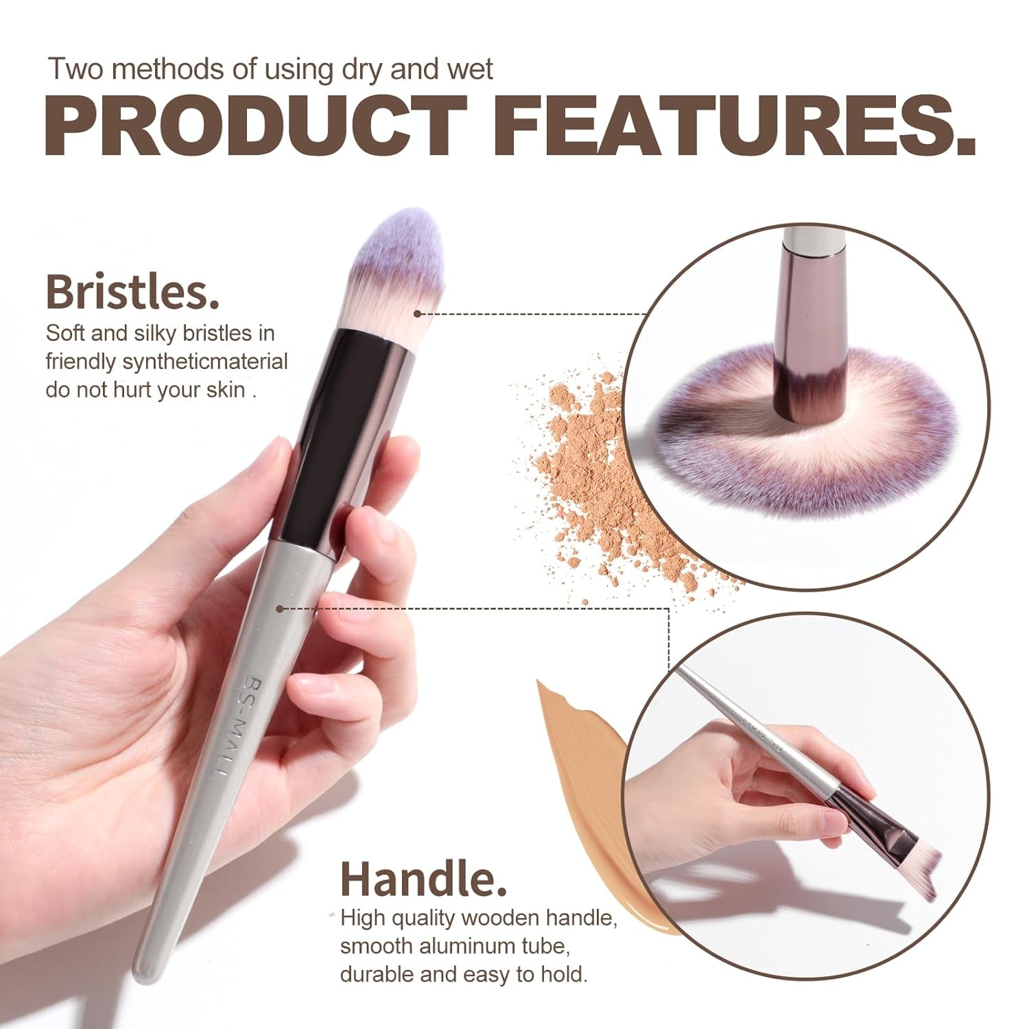 Makeup Brush Set 18 Pcs Premium Synthetic Foundation Powder Concealers Eye Shadows Blush Makeup Brushes with Black Case