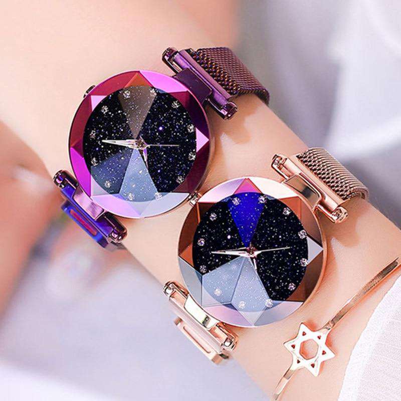 relogio feminino Starry Sky Watch Women Watches Luxury Diamond Ladies Magnet Watches for Women Quartz Wristwatch reloj mujer Utoper